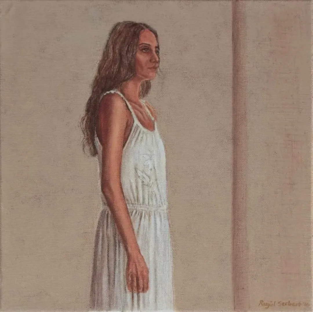RUGÜL SERBEST — “isimsiz”, 2016 "isimsiz" eseri RUGÜL SERBEST tarafından 2016 yılında 25x25 cm ölçülerinde Tuval üzeri yağlı boya tekniği ile yapılmıştır.