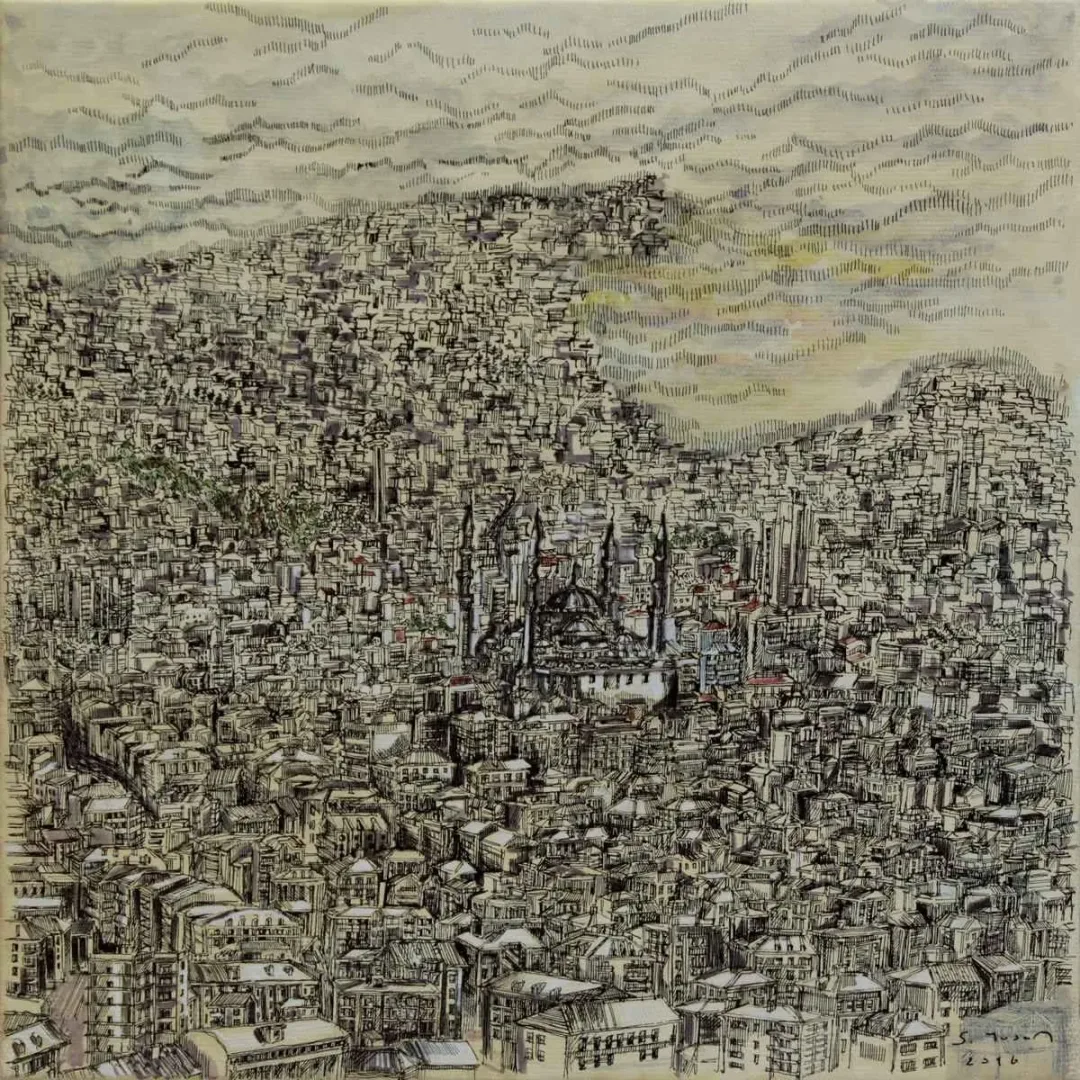 SÜMEYYE YUŞAN — “isimsiz”, 2016 "isimsiz" eseri SÜMEYYE YUŞAN tarafından 2016 yılında 25x25 cm ölçülerinde Tuval üzeri karışık teknik tekniği ile yapılmıştır.