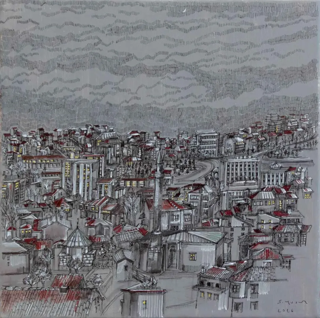 SÜMEYYE YUŞAN — “isimsiz”, 2016 "isimsiz" eseri SÜMEYYE YUŞAN tarafından 2016 yılında 25x25 cm ölçülerinde Tuval üzeri karışık teknik tekniği ile yapılmıştır.