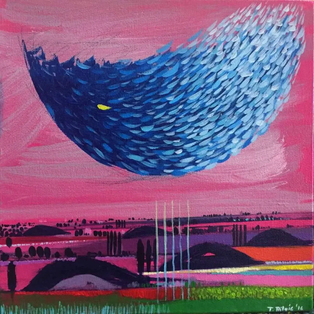 TAMER BİLGİÇ — “isimsiz”, 2016 "isimsiz" eseri TAMER BİLGİÇ tarafından 2016 yılında 25x25 cm ölçülerinde Tuval üzeri akrilik boya tekniği ile yapılmıştır.