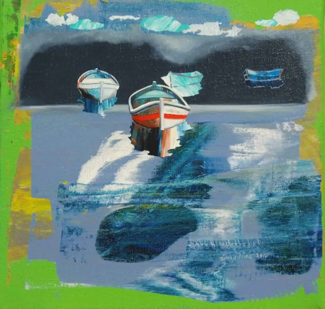 ÜMİT TÜRK — “isimsiz”, 2016 "isimsiz" eseri ÜMİT TÜRK tarafından 2016 yılında 25x25 cm ölçülerinde Tuval üzeri akrilik boya tekniği ile yapılmıştır.