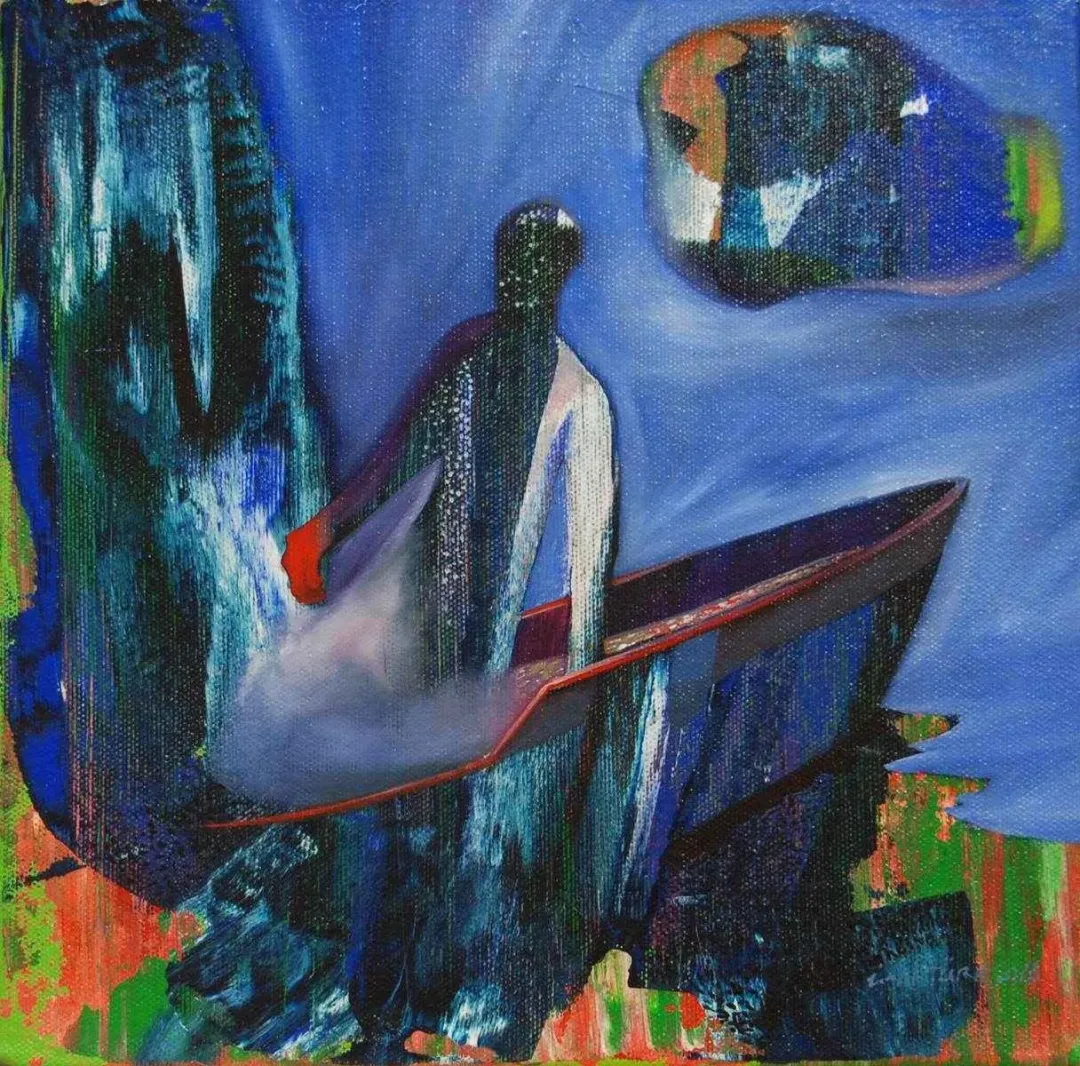 ÜMİT TÜRK — “isimsiz”, 2016 "isimsiz" eseri ÜMİT TÜRK tarafından 2016 yılında 25x25 cm ölçülerinde Tuval üzeri akrilik boya tekniği ile yapılmıştır.