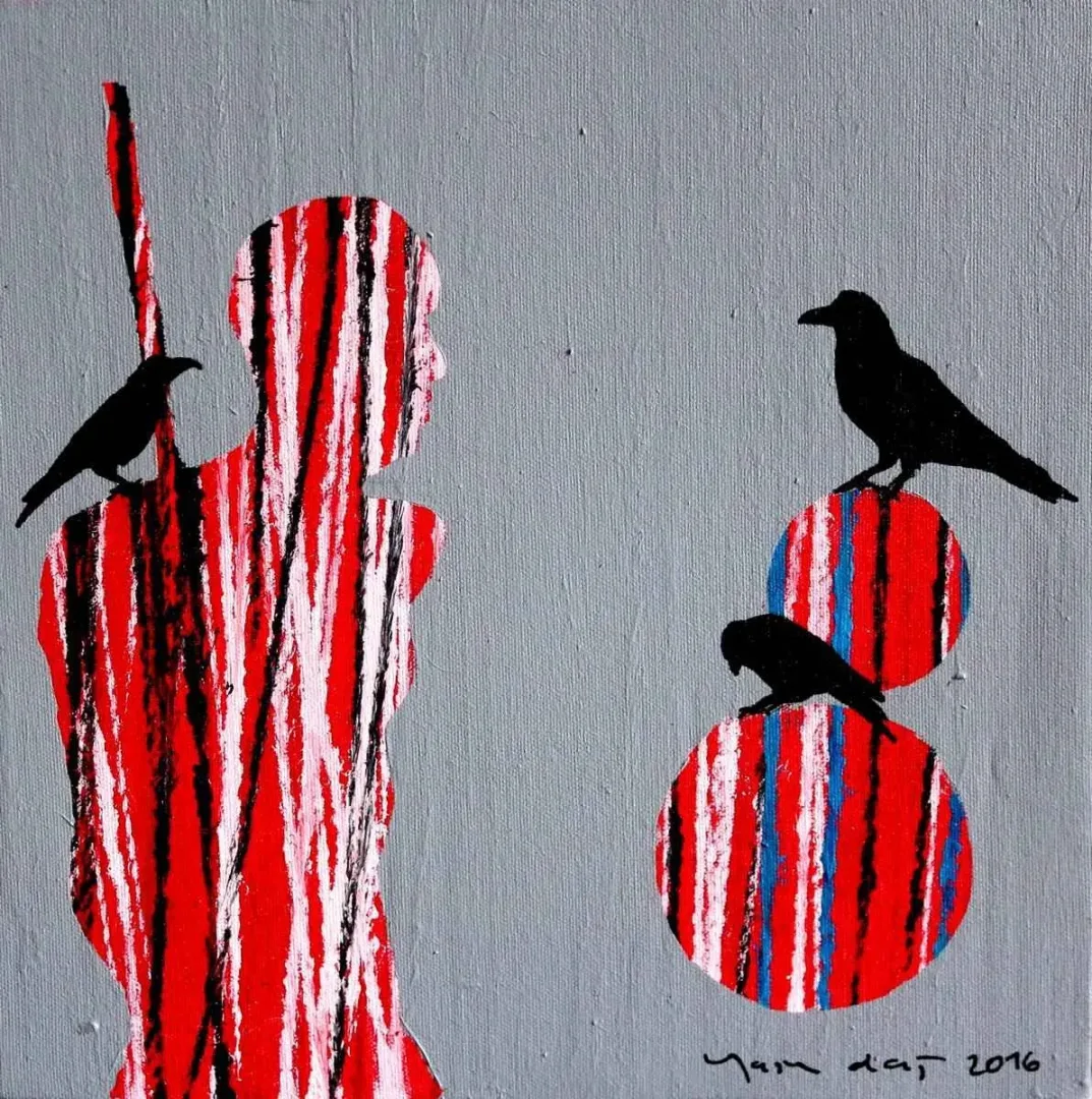 YASİN DAĞ — “isimsiz”, 2016 "isimsiz" eseri YASİN DAĞ tarafından 2016 yılında 25x25 cm ölçülerinde Tuval üzeri akrilik boya tekniği ile yapılmıştır.