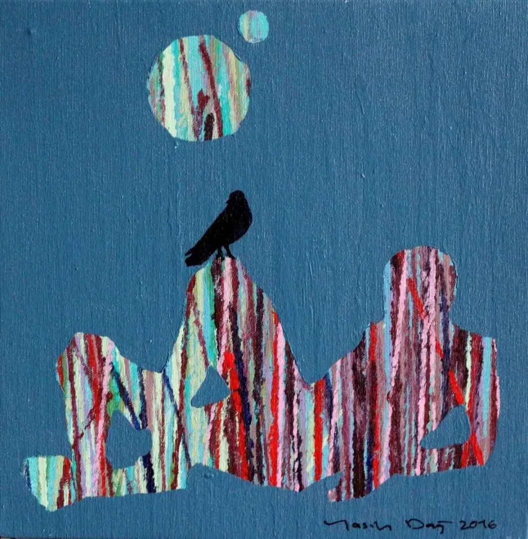 YASİN DAĞ — “isimsiz”, 2016 "isimsiz" eseri YASİN DAĞ tarafından 2016 yılında 25x25 cm ölçülerinde Tuval üzeri akrilik boya tekniği ile yapılmıştır.