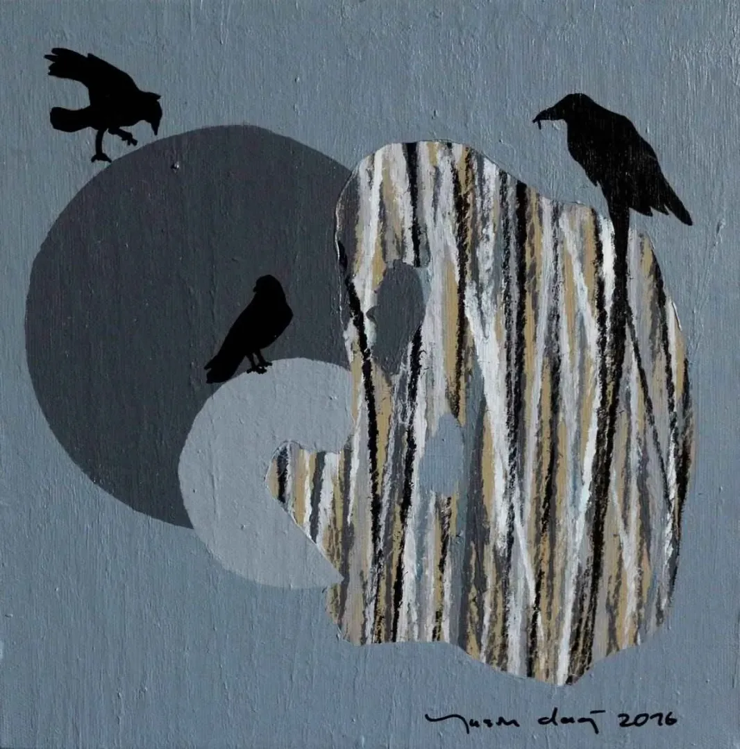 YASİN DAĞ — “isimsiz”, 2016 "isimsiz" eseri YASİN DAĞ tarafından 2016 yılında 25x25 cm ölçülerinde Tuval üzeri akrilik boya tekniği ile yapılmıştır.