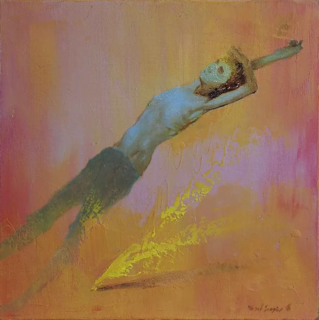 YUSUF ŞENGÜR — “isimsiz”, 2016 "isimsiz" eseri YUSUF ŞENGÜR tarafından 2016 yılında 25x25 cm ölçülerinde Tuval üzeri yağlı boya tekniği ile yapılmıştır.