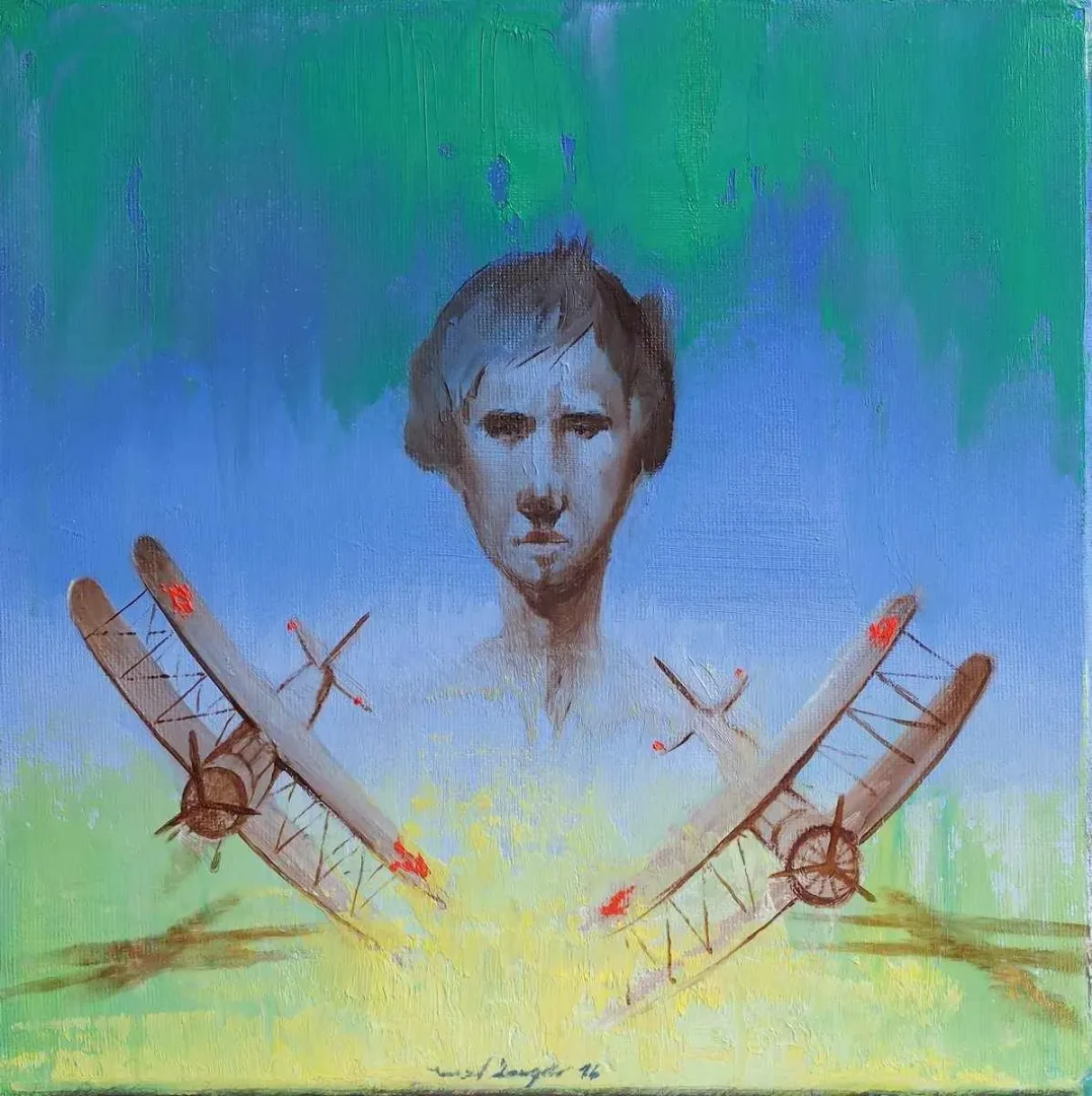 YUSUF ŞENGÜR — “isimsiz”, 2016 "isimsiz" eseri YUSUF ŞENGÜR tarafından 2016 yılında 25x25 cm ölçülerinde Tuval üzeri yağlı boya tekniği ile yapılmıştır.