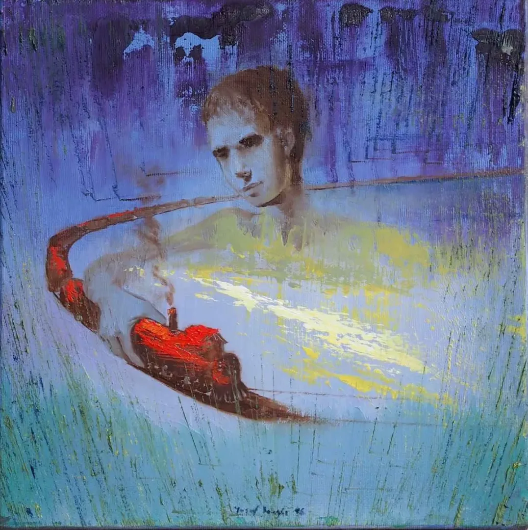 YUSUF ŞENGÜR — “isimsiz”, 2016 "isimsiz" eseri YUSUF ŞENGÜR tarafından 2016 yılında 25x25 cm ölçülerinde Tuval üzeri yağlı boya tekniği ile yapılmıştır.