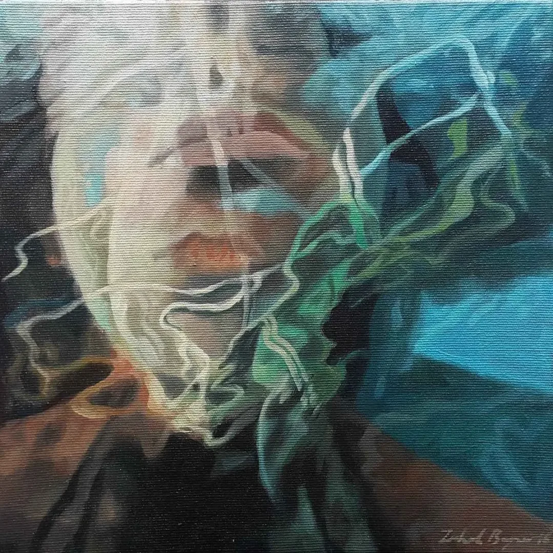 ZUHAL BAYSAR — “Bilinç Katmanları”, 2016 "Bilinç Katmanları" eseri ZUHAL BAYSAR tarafından 2016 yılında 25x25 cm ölçülerinde Tuval üzeri yağlı boya tekniği ile yapılmıştır.