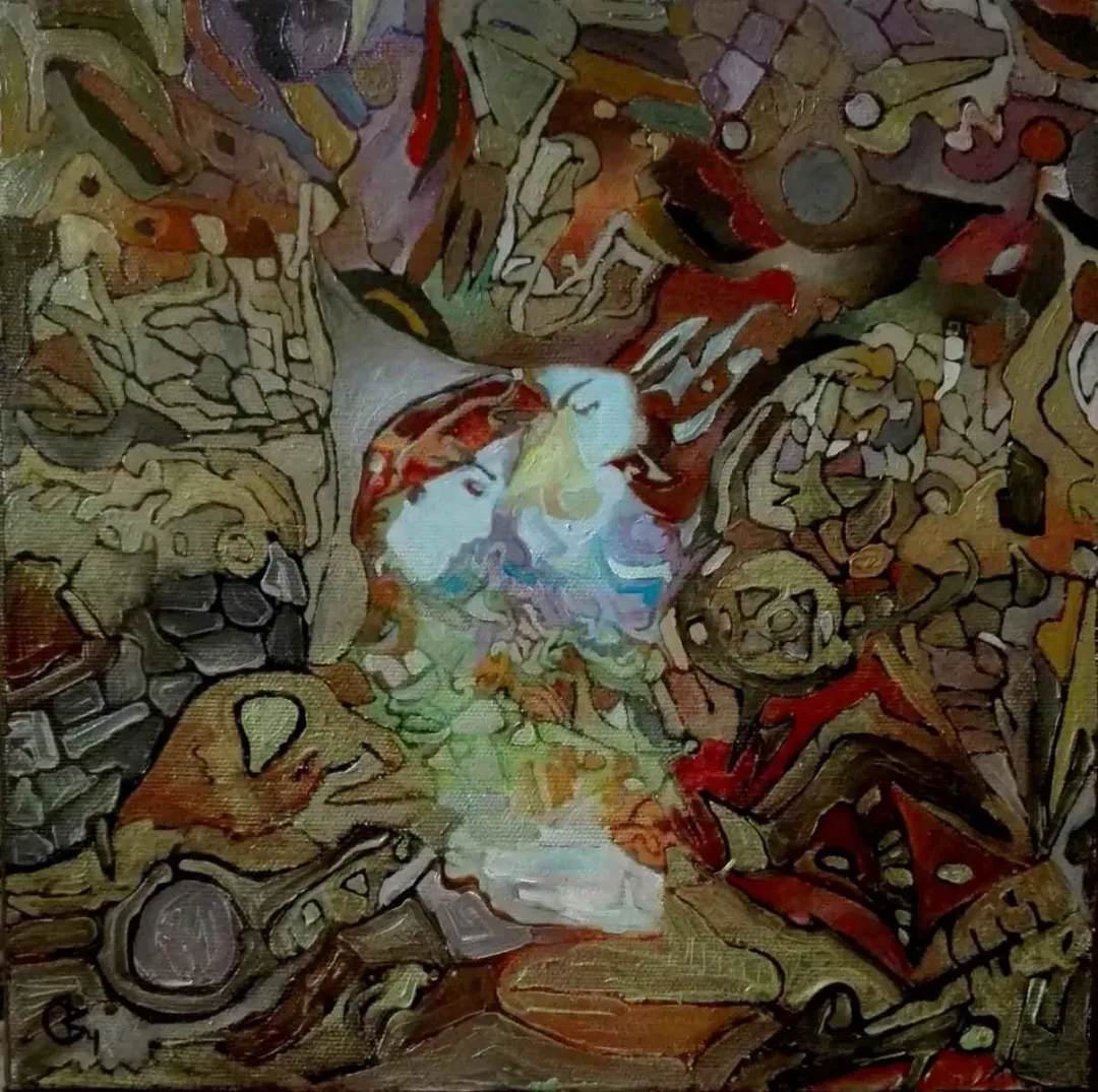 BİNNUR YÜCEBAŞ RUOCCO — “isimsiz”, 2016 "isimsiz" eseri BİNNUR YÜCEBAŞ RUOCCO tarafından 2016 yılında 25x25 cm ölçülerinde Tuval üzeri yağlı boya tekniği ile yapılmıştır.