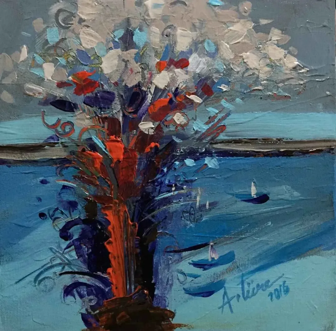 AHMET TÜRE — “Dileniş”, 2016 "Dileniş" eseri AHMET TÜRE tarafından 2016 yılında 25x25 cm ölçülerinde Tuval üzeri yağlı boya tekniği ile yapılmıştır.