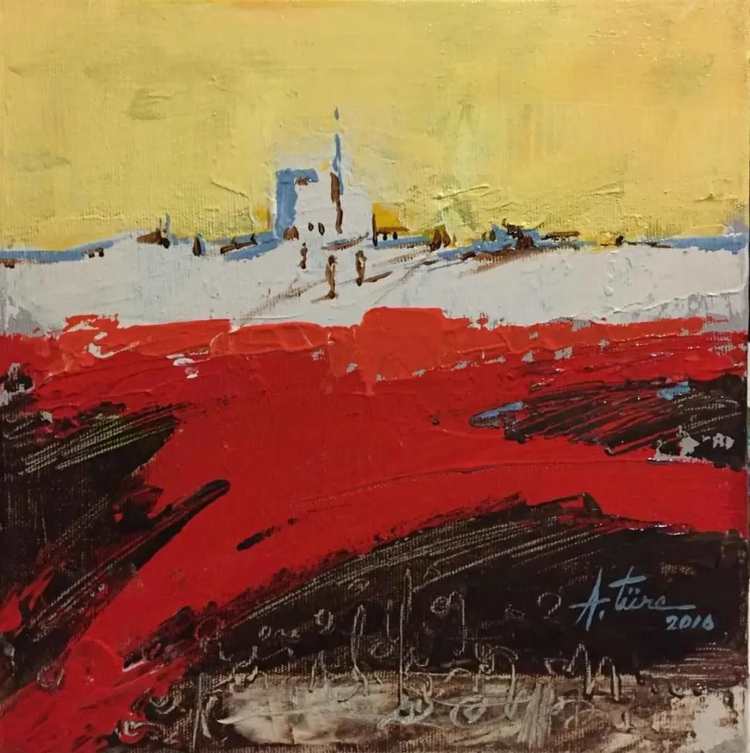 AHMET TÜRE — “Hasret”, 2016 "Hasret" eseri AHMET TÜRE tarafından 2016 yılında 25x25 cm ölçülerinde Tuval üzeri yağlı boya tekniği ile yapılmıştır.