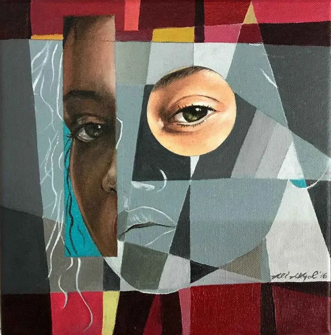 ALİ AKYOL — “isimsiz”, 2016 "isimsiz" eseri ALİ AKYOL tarafından 2016 yılında 25x25 cm ölçülerinde Tuval üzeri yağlı boya tekniği ile yapılmıştır.