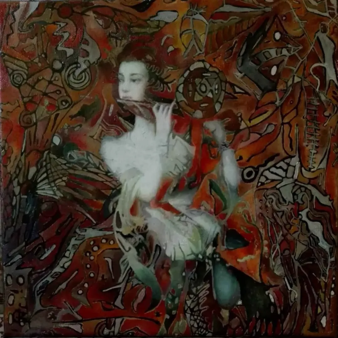 BİNNUR YÜCEBAŞ RUOCCO — “isimsiz”, 2016 "isimsiz" eseri BİNNUR YÜCEBAŞ RUOCCO tarafından 2016 yılında 25x25 cm ölçülerinde Tuval üzeri yağlı boya tekniği ile yapılmıştır.