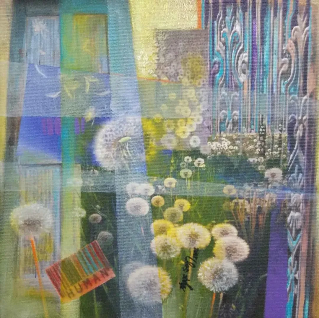 AYŞE SEZER — “Ütopik Hayatlar”, 2016 "Ütopik Hayatlar" eseri AYŞE SEZER tarafından 2016 yılında 25x25 cm ölçülerinde Tuval üzeri yağlı boya tekniği ile yapılmıştır.