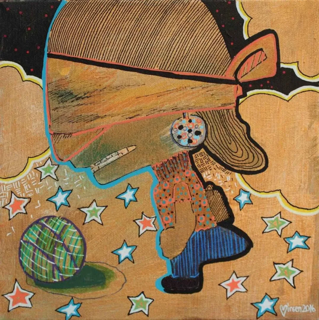 BİRSEN LİMON YÖRÜKOĞLU — “isimsiz”, 2016 "isimsiz" eseri BİRSEN LİMON YÖRÜKOĞLU tarafından 2016 yılında 25x25 cm ölçülerinde Tuval üzeri yağlı boya tekniği ile yapılmıştır.
