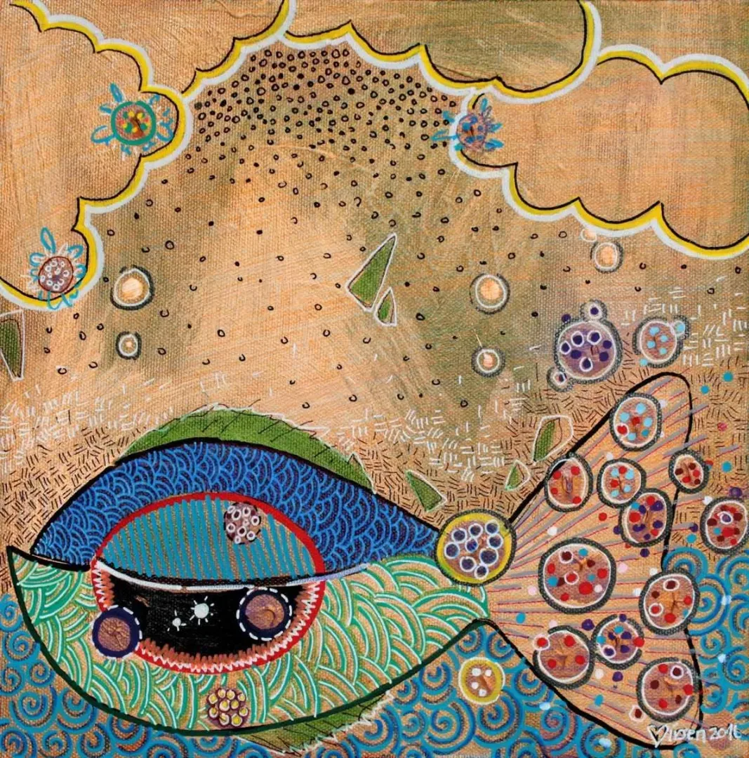BİRSEN LİMON YÖRÜKOĞLU — “isimsiz”, 2016 "isimsiz" eseri BİRSEN LİMON YÖRÜKOĞLU tarafından 2016 yılında 25x25 cm ölçülerinde Tuval üzeri yağlı boya tekniği ile yapılmıştır.