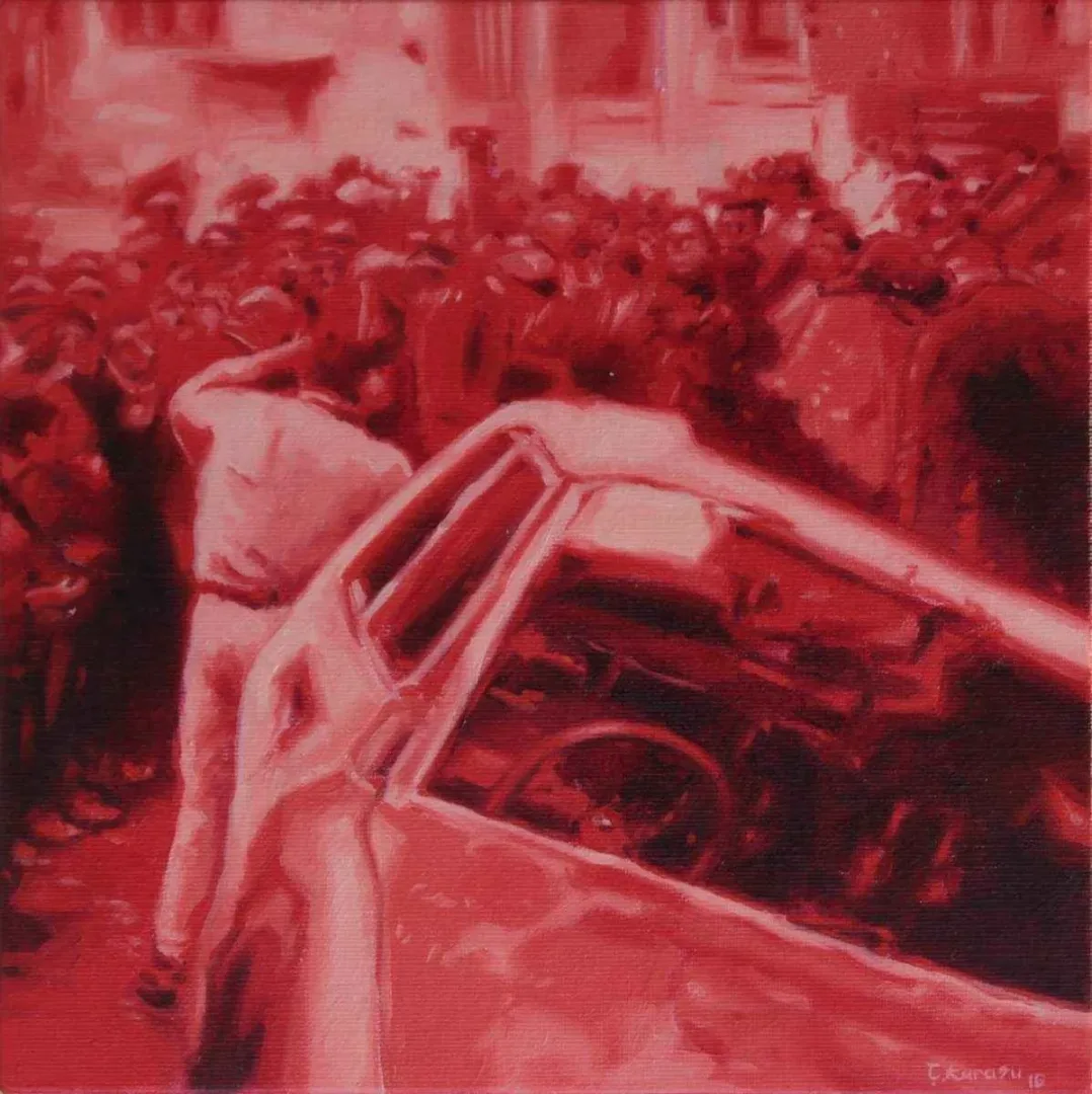 EREN ÇAĞDAŞ KARASU — “isimsiz”, 2016 "isimsiz" eseri EREN ÇAĞDAŞ KARASU tarafından 2016 yılında 25x25 cm ölçülerinde Tuval üzeri yağlı boya tekniği ile yapılmıştır.