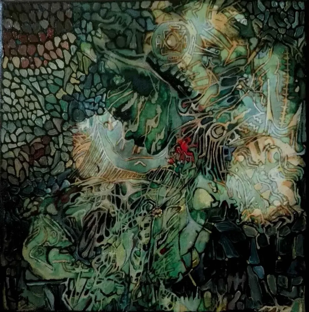 BİNNUR YÜCEBAŞ RUOCCO — “isimsiz”, 2016 "isimsiz" eseri BİNNUR YÜCEBAŞ RUOCCO tarafından 2016 yılında 25x25 cm ölçülerinde Tuval üzeri yağlı boya tekniği ile yapılmıştır.