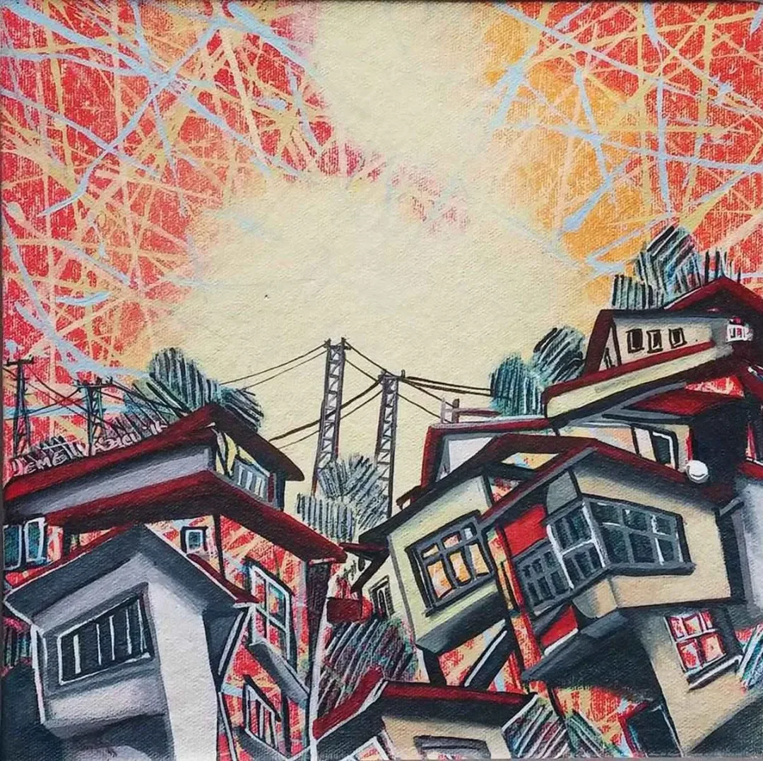 DEMET YAZICI — “isimsiz”, 2016 "isimsiz" eseri DEMET YAZICI tarafından 2016 yılında 25x25 cm ölçülerinde Tuval üzeri akrilik ve yağlı boya tekniği ile yapılmıştır.