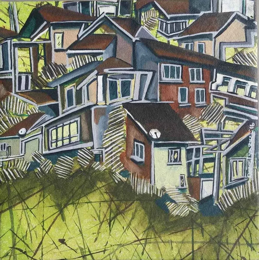 DEMET YAZICI — “isimsiz”, 2016 "isimsiz" eseri DEMET YAZICI tarafından 2016 yılında 25x25 cm ölçülerinde Tuval üzeri akrilik ve yağlı boya tekniği ile yapılmıştır.
