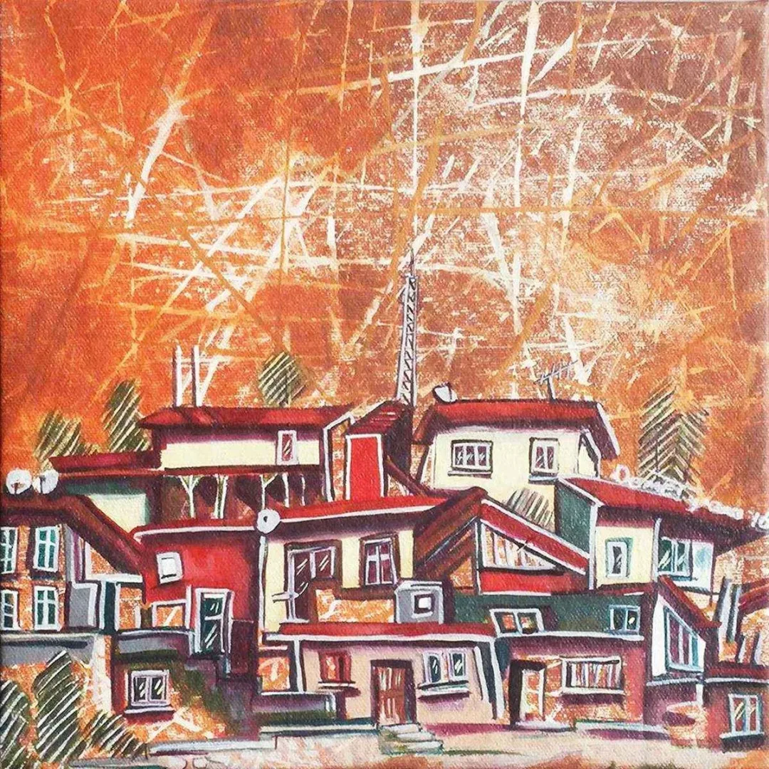 DEMET YAZICI — “isimsiz”, 2016 "isimsiz" eseri DEMET YAZICI tarafından 2016 yılında 25x25 cm ölçülerinde Tuval üzeri akrilik ve yağlı boya tekniği ile yapılmıştır.