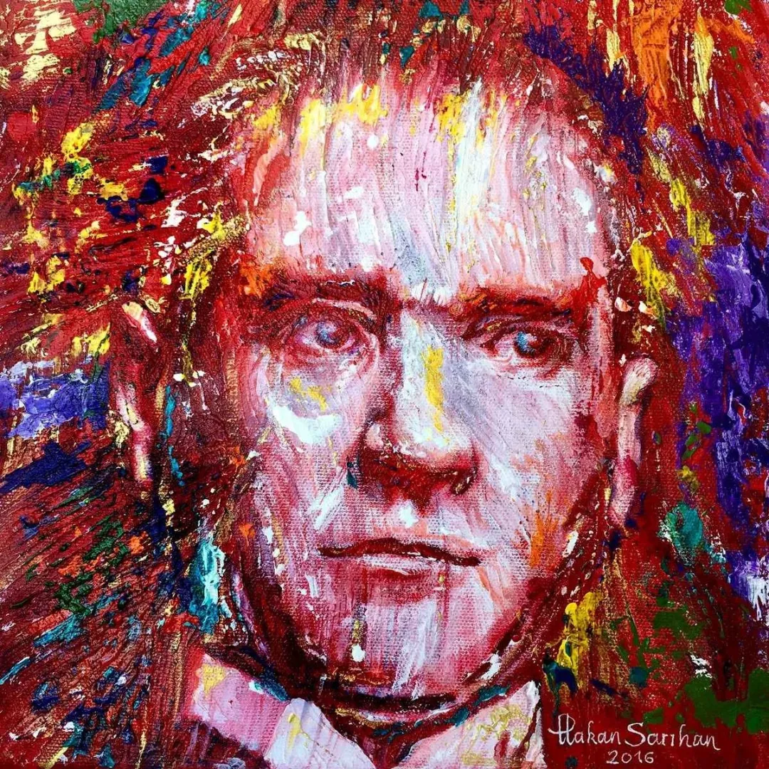 HAKAN SARIHAN — “My Atatürk”, 2016 "My Atatürk" eseri HAKAN SARIHAN tarafından 2016 yılında 25x25 cm ölçülerinde Tuval üzeri yağlı boya tekniği ile yapılmıştır.