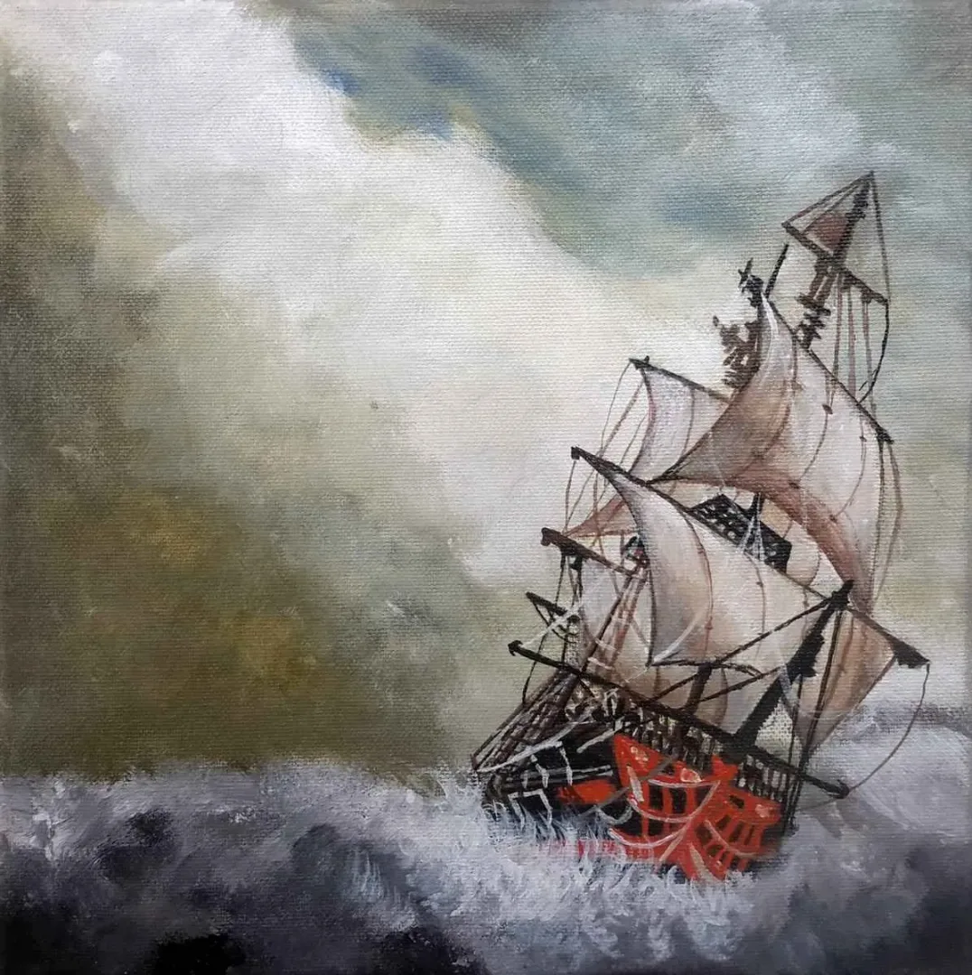 HATİCE ÇEVİK — “isimsiz”, 2016 "isimsiz" eseri HATİCE ÇEVİK tarafından 2016 yılında 25x25 cm ölçülerinde Tuval üzeri yağlı boya tekniği ile yapılmıştır.