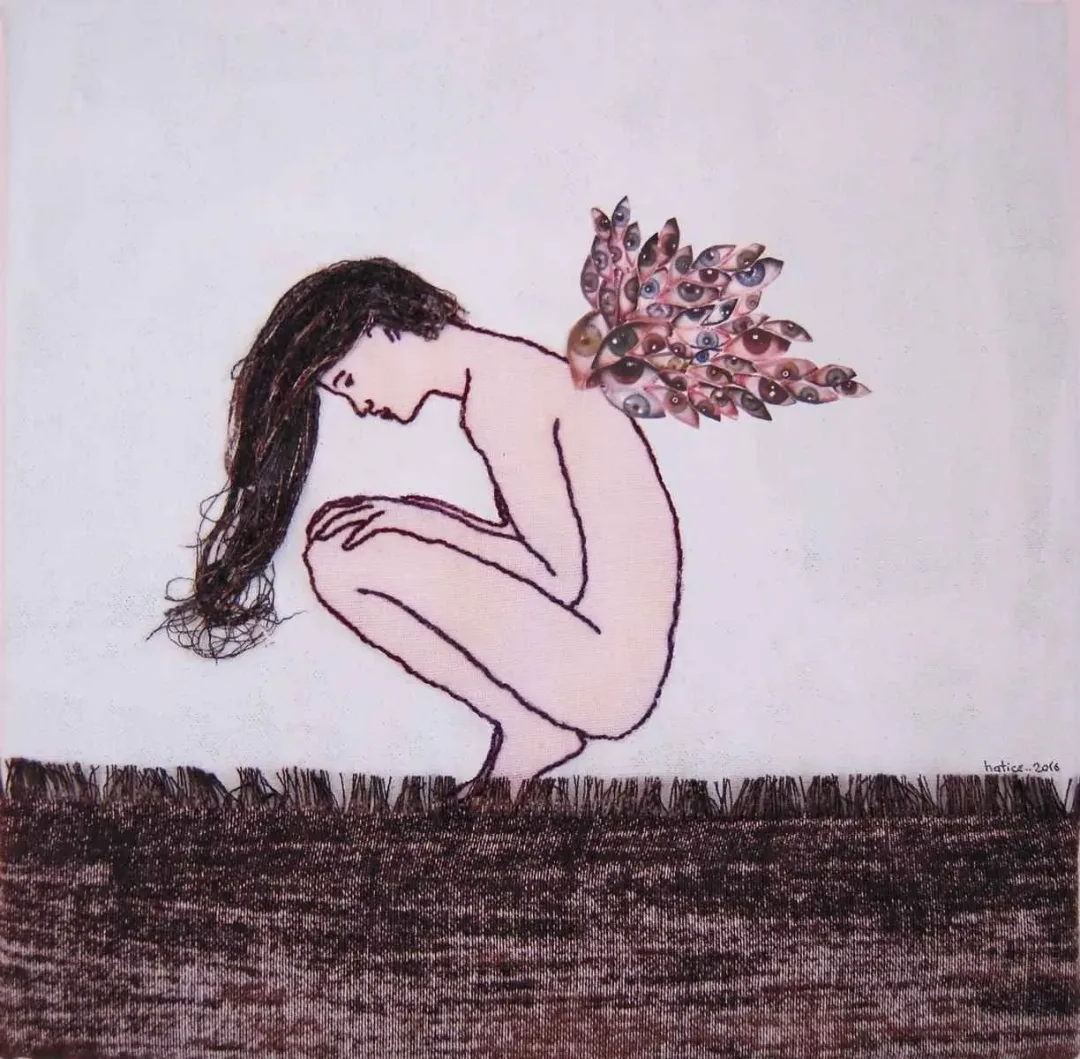 HATİCE DOĞAN — “isimsiz”, 2016 "isimsiz" eseri HATİCE DOĞAN tarafından 2016 yılında 25x25 cm ölçülerinde Tuval üzeri karışık teknik tekniği ile yapılmıştır.
