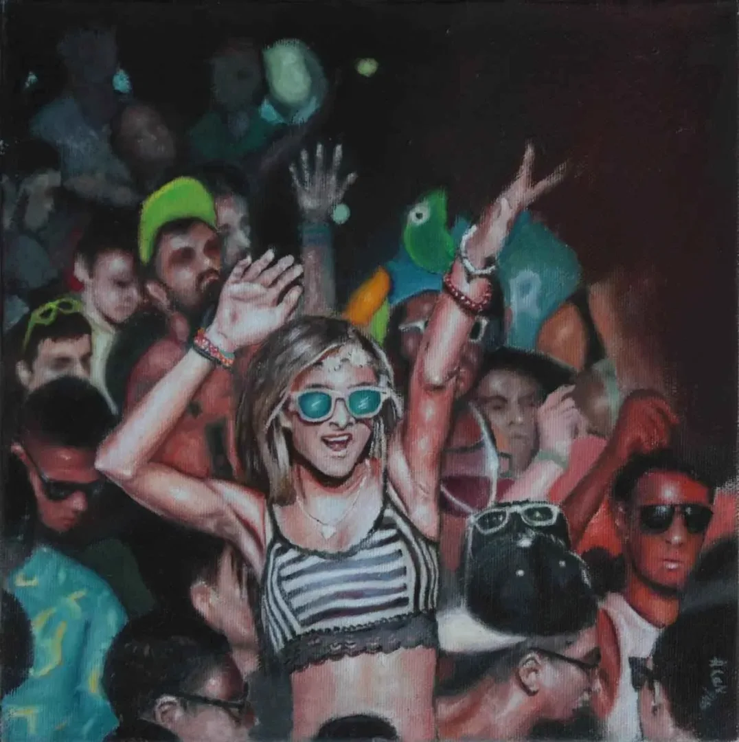 HİLMİ CAN ÖZDEMİR — “isimsiz”, 2016 "isimsiz" eseri HİLMİ CAN ÖZDEMİR tarafından 2016 yılında 25x25 cm ölçülerinde Tuval üzeri yağlı boya tekniği ile yapılmıştır.