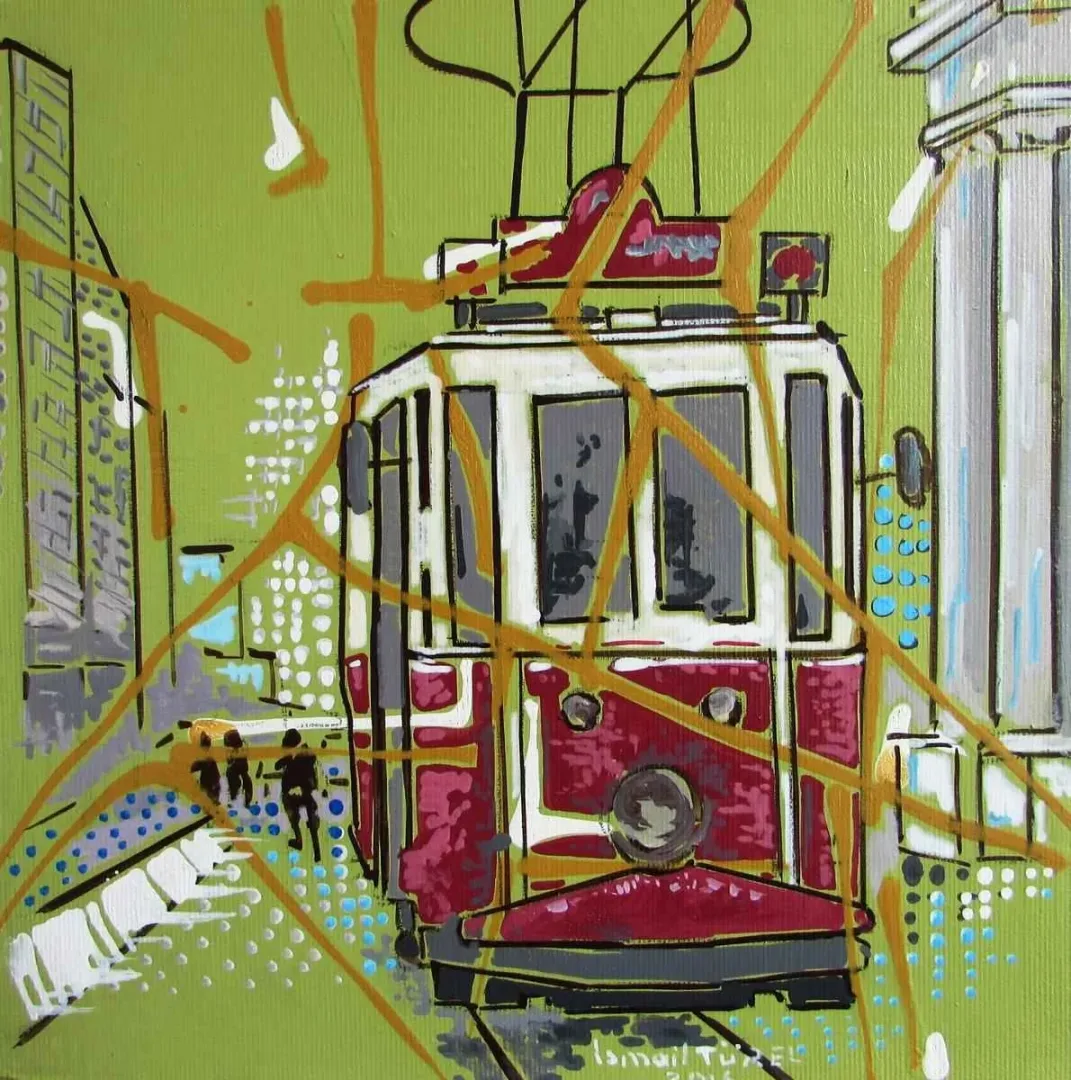 İSMAİL TÜREL — “Beyoğlu”, 2016 "Beyoğlu" eseri İSMAİL TÜREL tarafından 2016 yılında 25x25 cm ölçülerinde Tuval üzeri yağlı boya tekniği ile yapılmıştır.