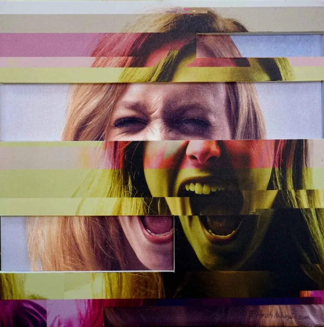 M. EMRAH AKKAYÜZ — “Çığlık”, 2016 "Çığlık" eseri M. EMRAH AKKAYÜZ tarafından 2016 yılında 25x25 cm ölçülerinde Tuval üzeri karışık teknik tekniği ile yapılmıştır.