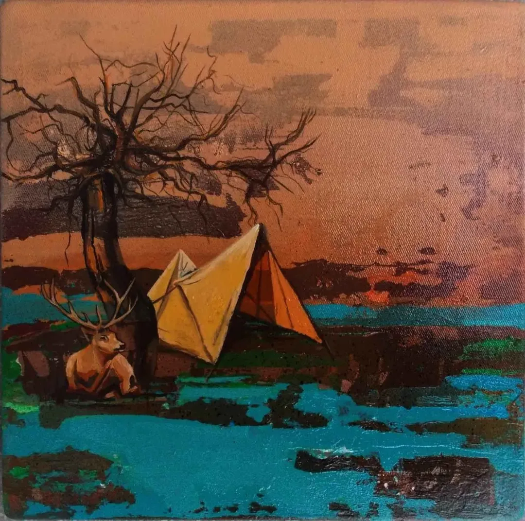 MAHMUT ÖZDEMİR — “isimsiz”, 2016 "isimsiz" eseri MAHMUT ÖZDEMİR tarafından 2016 yılında 25x25 cm ölçülerinde Tuval üzeri yağlı boya tekniği ile yapılmıştır.