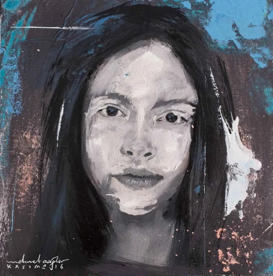MEHMET ÇAĞLAR — “isimsiz”, 2016 "isimsiz" eseri MEHMET ÇAĞLAR tarafından 2016 yılında 25x25 cm ölçülerinde Tuval üzeri yağlı boya tekniği ile yapılmıştır.