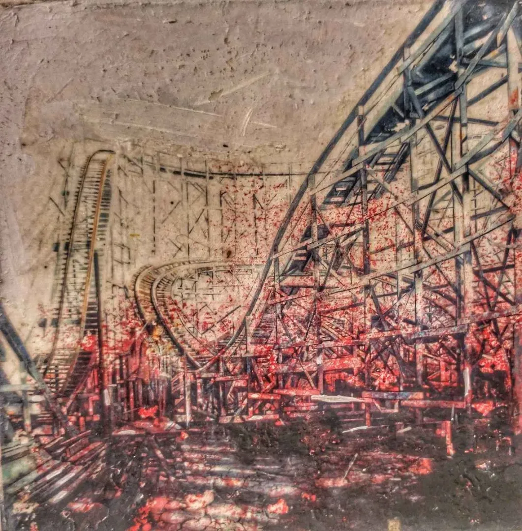 OĞUZ KALELİ — “isimsiz”, 2016 "isimsiz" eseri OĞUZ KALELİ tarafından 2016 yılında 25x25 cm ölçülerinde Tuval üzeri karışık teknik tekniği ile yapılmıştır.
