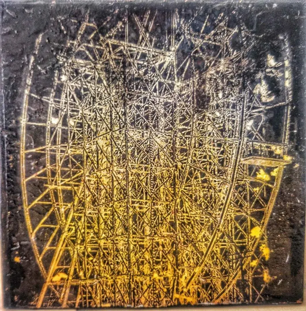 OĞUZ KALELİ — “isimsiz”, 2016 "isimsiz" eseri OĞUZ KALELİ tarafından 2016 yılında 25x25 cm ölçülerinde Tuval üzeri karışık teknik tekniği ile yapılmıştır.