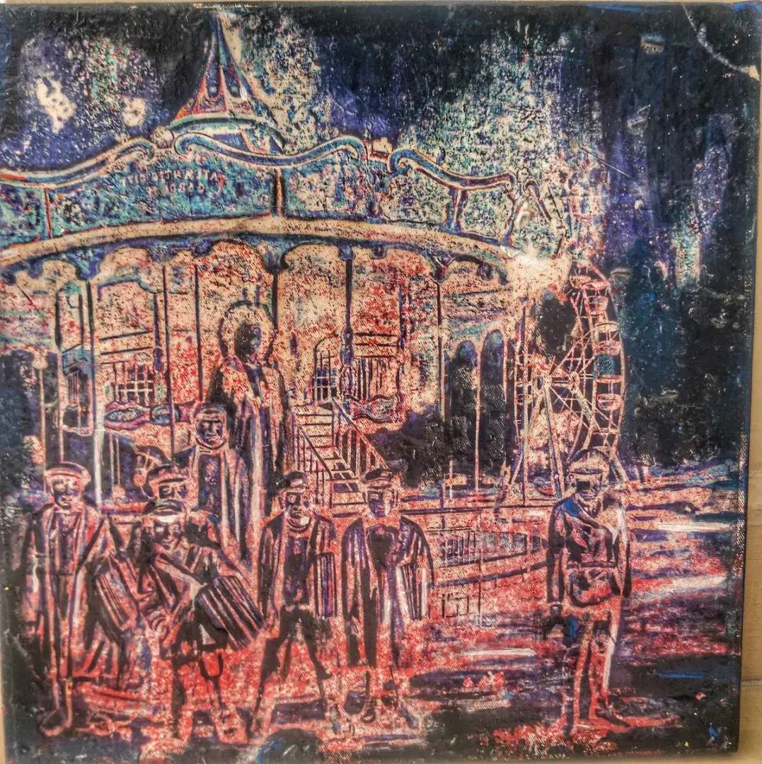OĞUZ KALELİ — “isimsiz”, 2016 "isimsiz" eseri OĞUZ KALELİ tarafından 2016 yılında 25x25 cm ölçülerinde Tuval üzeri karışık teknik tekniği ile yapılmıştır.