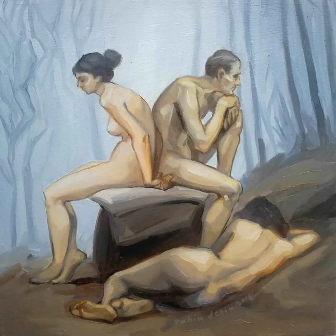 RABİA DERİN — “isimsiz”, 2016 "isimsiz" eseri RABİA DERİN tarafından 2016 yılında 25x25 cm ölçülerinde Tuval üzeri yağlı boya tekniği ile yapılmıştır.