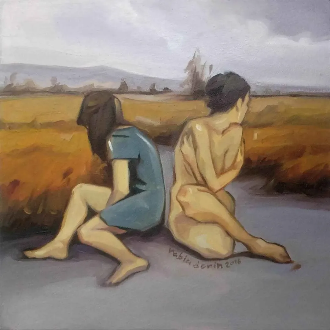 RABİA DERİN — “isimsiz”, 2016 "isimsiz" eseri RABİA DERİN tarafından 2016 yılında 25x25 cm ölçülerinde Tuval üzeri yağlı boya tekniği ile yapılmıştır.