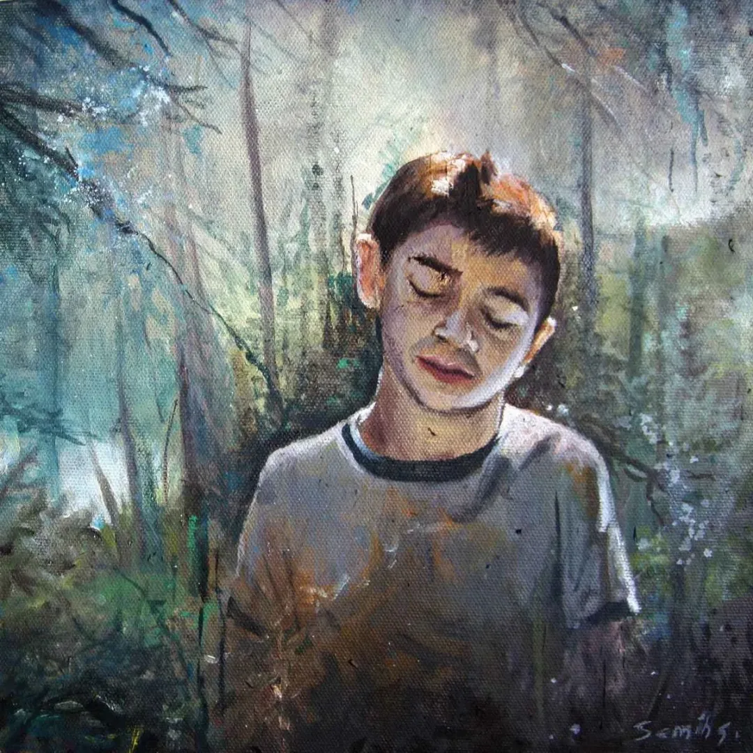 SEMİH ÇINAR — “Ormanda”, 2016 "Ormanda" eseri SEMİH ÇINAR tarafından 2016 yılında 25x25 cm ölçülerinde Tuval üzeri yağlı boya tekniği ile yapılmıştır.