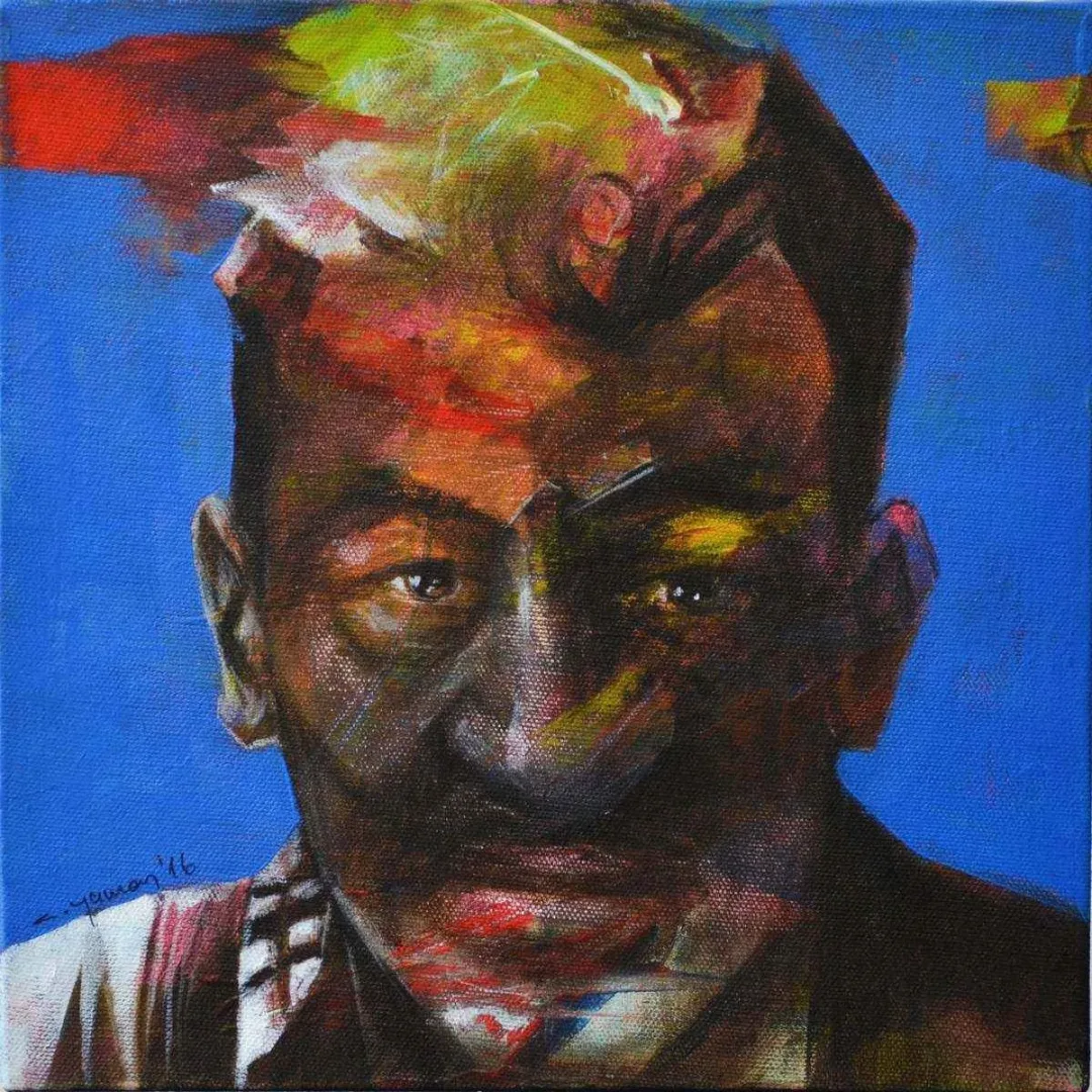 CEYHUN YAMAN — “Biyometrik Seri”, 2016 "Biyometrik Seri" eseri CEYHUN YAMAN tarafından 2016 yılında 25x25 cm ölçülerinde Tuval üzeri yağlı boya tekniği ile yapılmıştır.