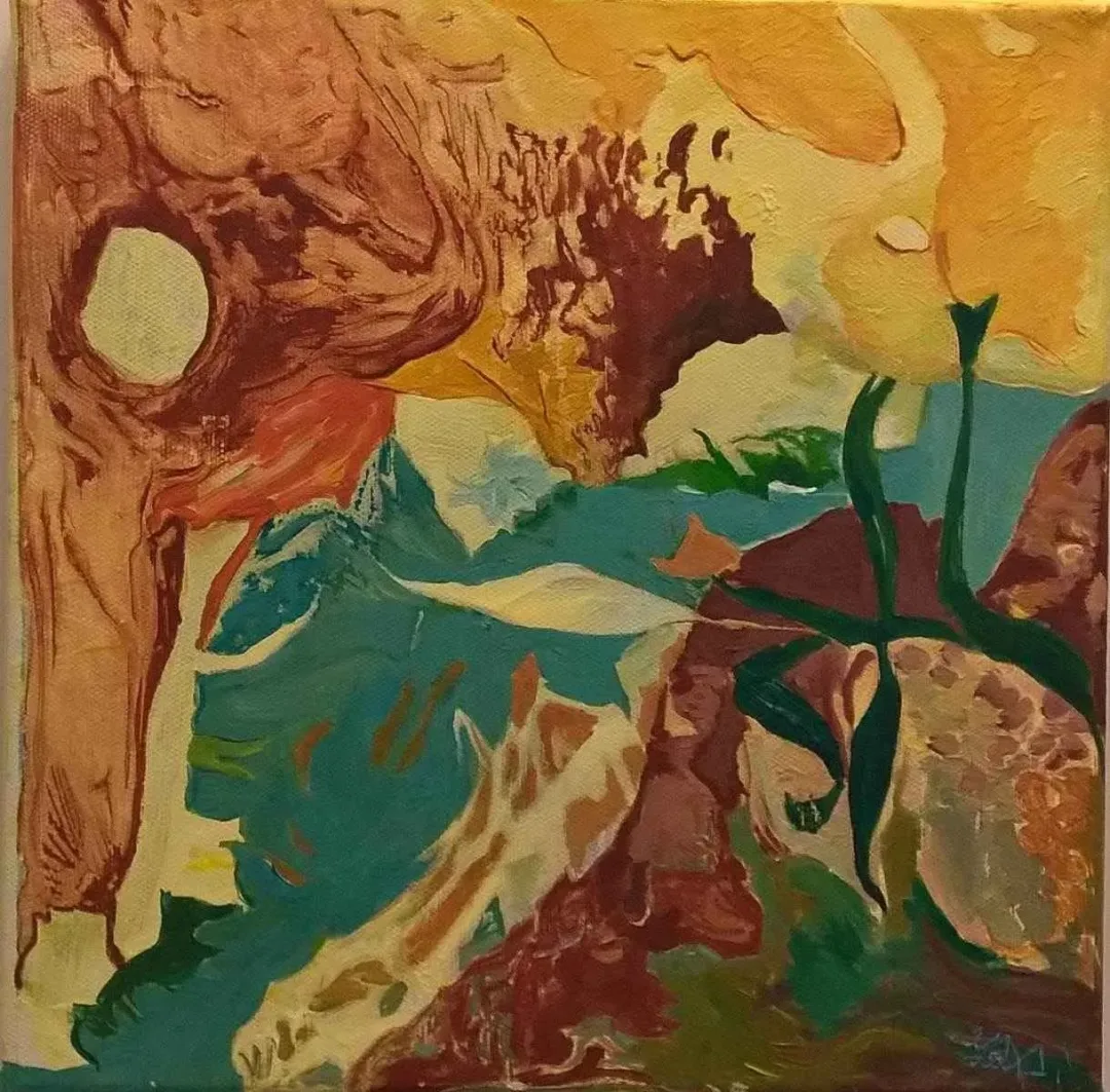 YELİZ DELİCE — “isimsiz”, 2016 "isimsiz" eseri YELİZ DELİCE tarafından 2016 yılında 25x25 cm ölçülerinde Tuval üzeri yağlı boya tekniği ile yapılmıştır.