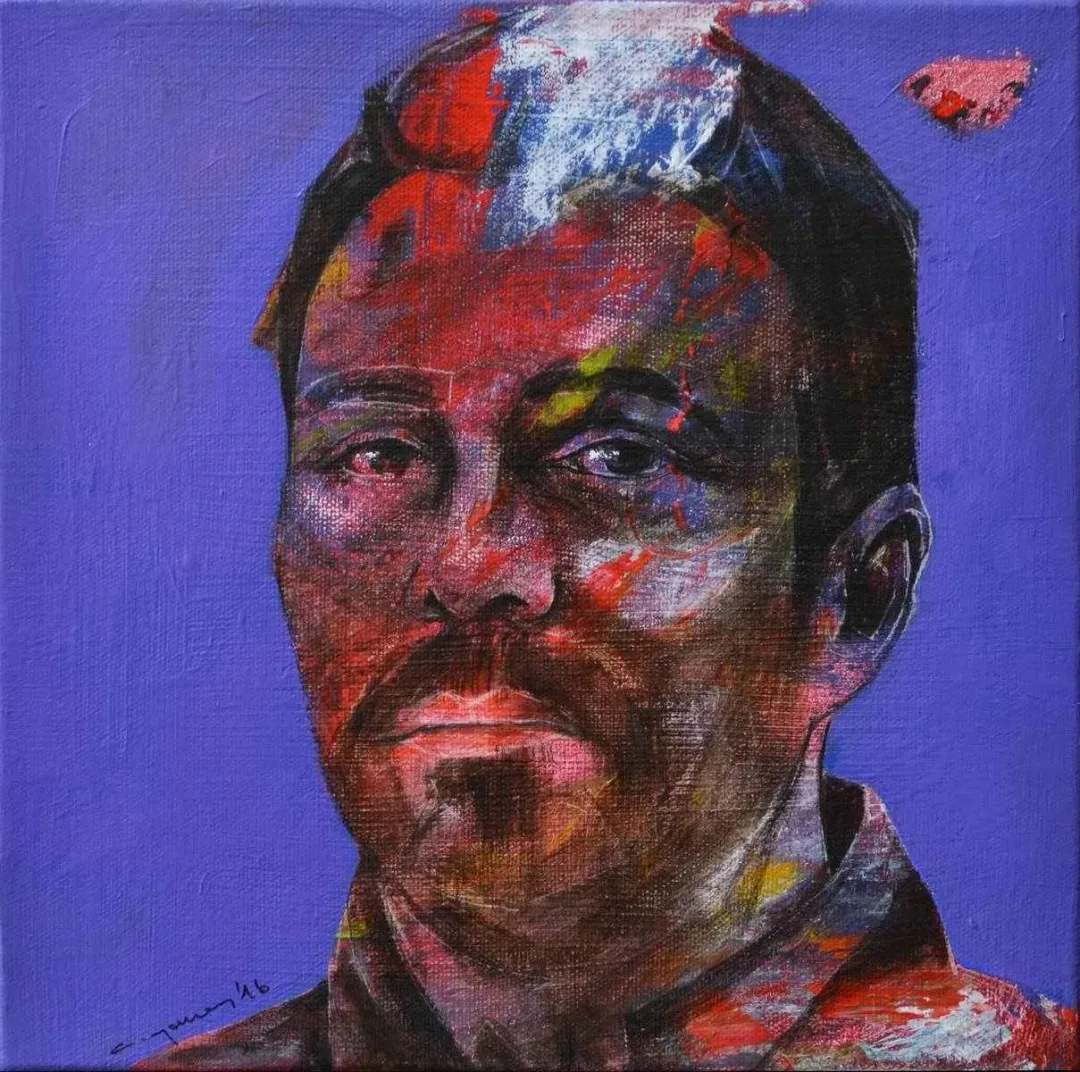 CEYHUN YAMAN — “Biyometrik Seri”, 2016 "Biyometrik Seri" eseri CEYHUN YAMAN tarafından 2016 yılında 25x25 cm ölçülerinde Tuval üzeri yağlı boya tekniği ile yapılmıştır.