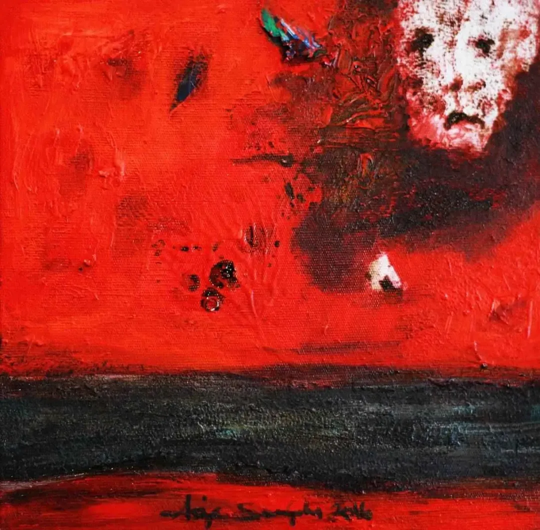 ASİYE SARIOĞLU — “isimsiz”, 2016 "isimsiz" eseri ASİYE SARIOĞLU tarafından 2016 yılında 25x25 cm ölçülerinde Tuval üzeri yağlı boya tekniği ile yapılmıştır.