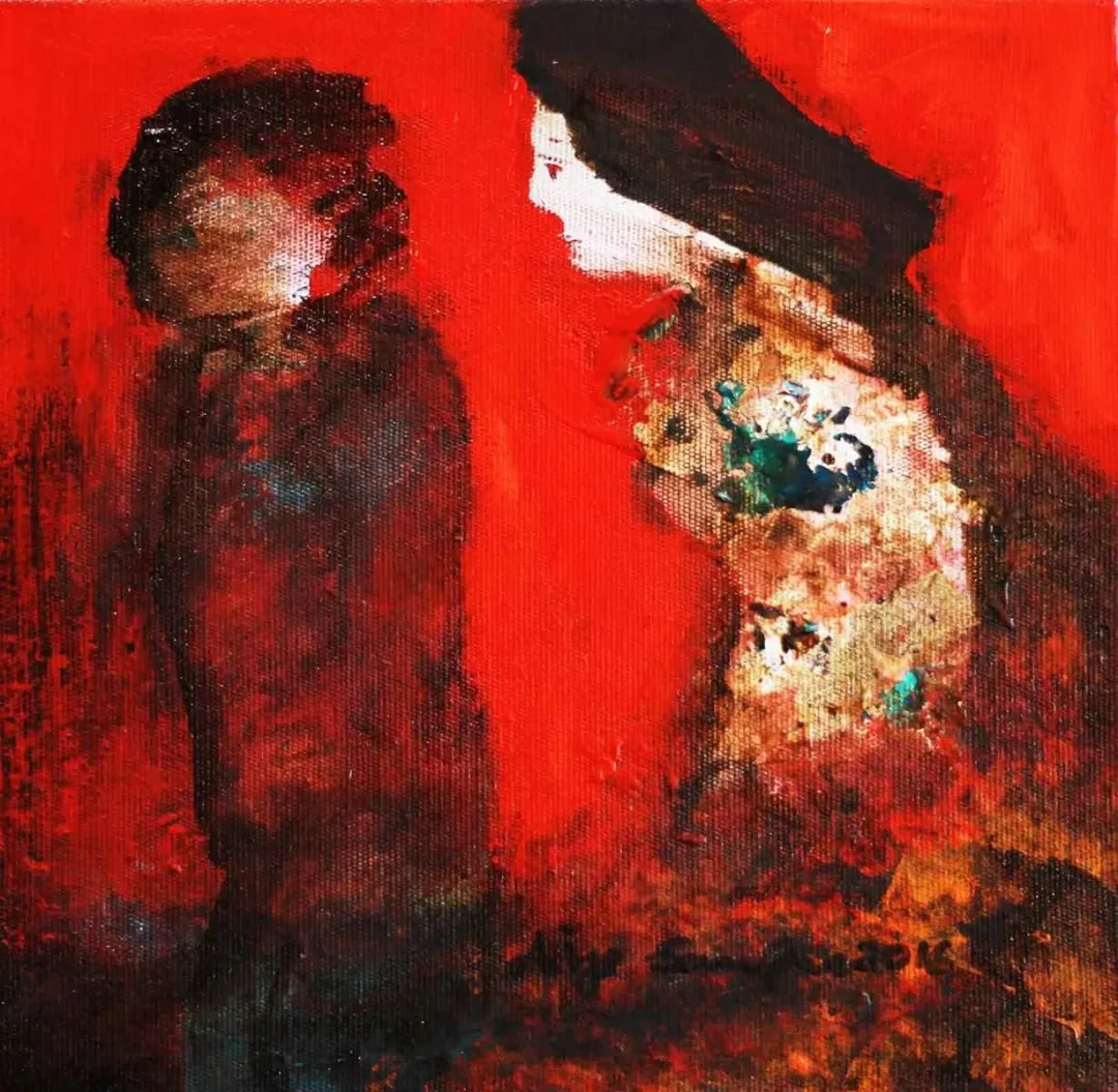 ASİYE SARIOĞLU — “isimsiz”, 2016 "isimsiz" eseri ASİYE SARIOĞLU tarafından 2016 yılında 25x25 cm ölçülerinde Tuval üzeri yağlı boya tekniği ile yapılmıştır.