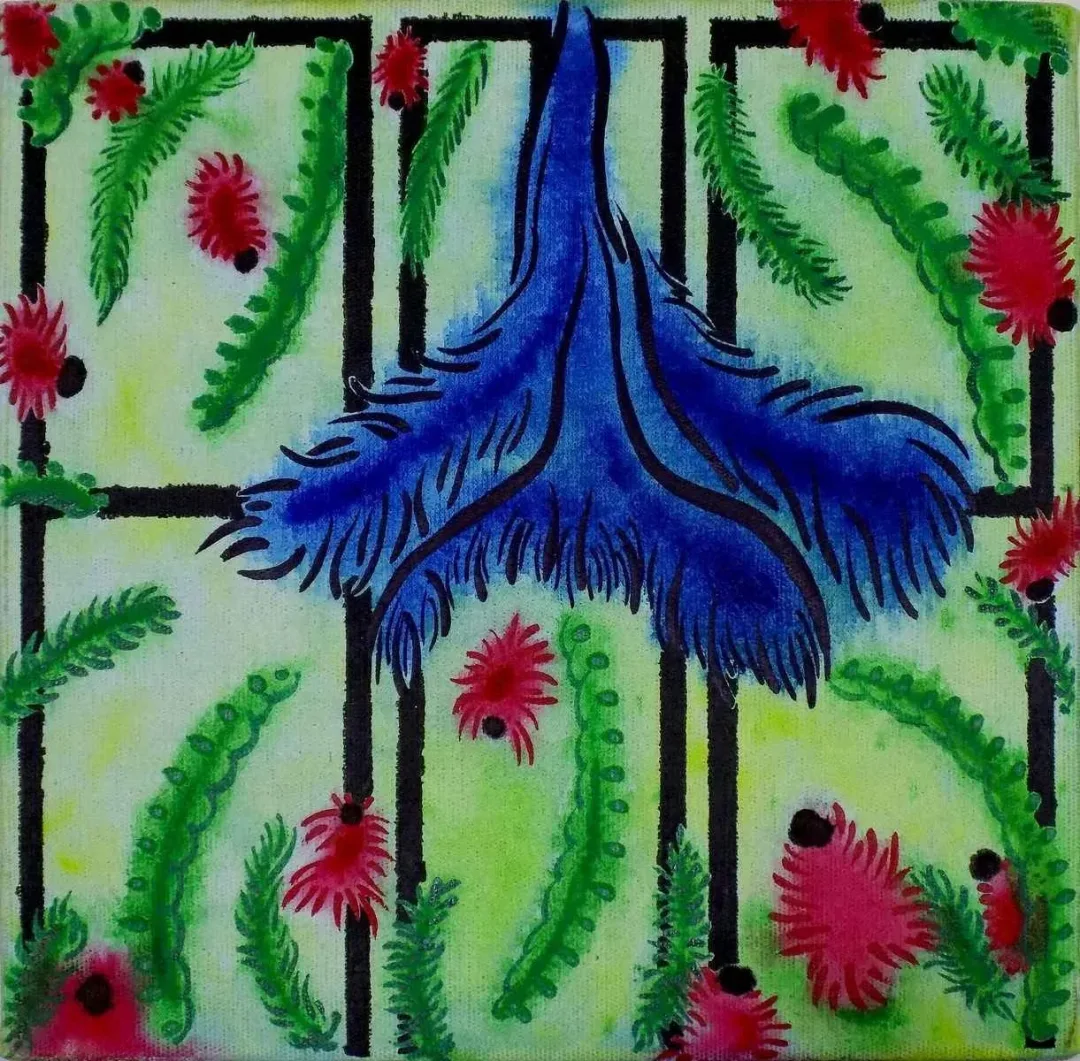 AZİME SARITOPRAK — “Ama”, 2016 "Ama" eseri AZİME SARITOPRAK tarafından 2016 yılında 25x25 cm ölçülerinde Tuval üzeri akrilik boya tekniği ile yapılmıştır.