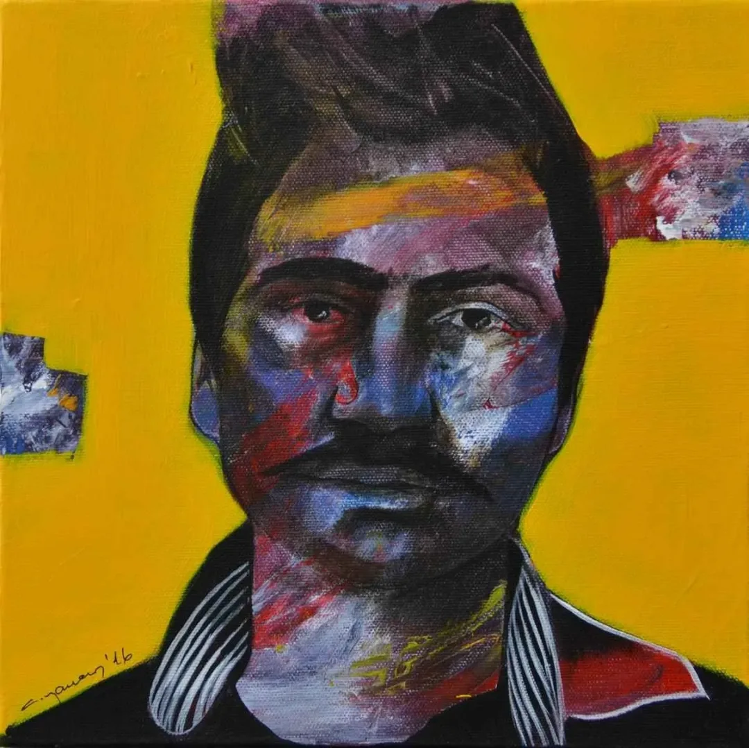 CEYHUN YAMAN — “Biyometrik Seri”, 2016 "Biyometrik Seri" eseri CEYHUN YAMAN tarafından 2016 yılında 25x25 cm ölçülerinde Tuval üzeri yağlı boya tekniği ile yapılmıştır.