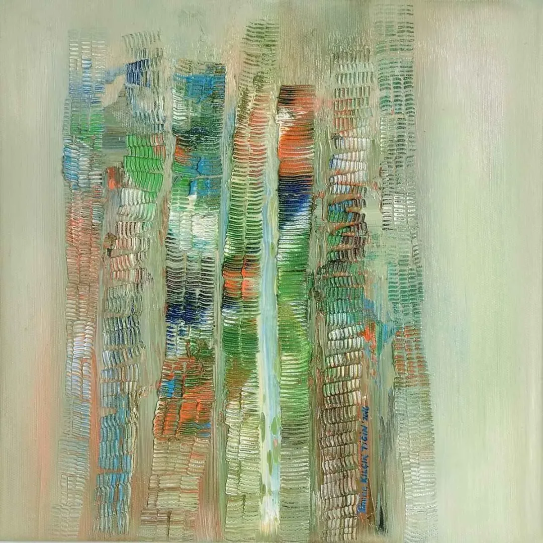 EMİNE KILÇIK TİĞİN — “Suret”, 2016 "Suret" eseri EMİNE KILÇIK TİĞİN tarafından 2016 yılında 25x25 cm ölçülerinde Tuval üzeri yağlı boya tekniği ile yapılmıştır.