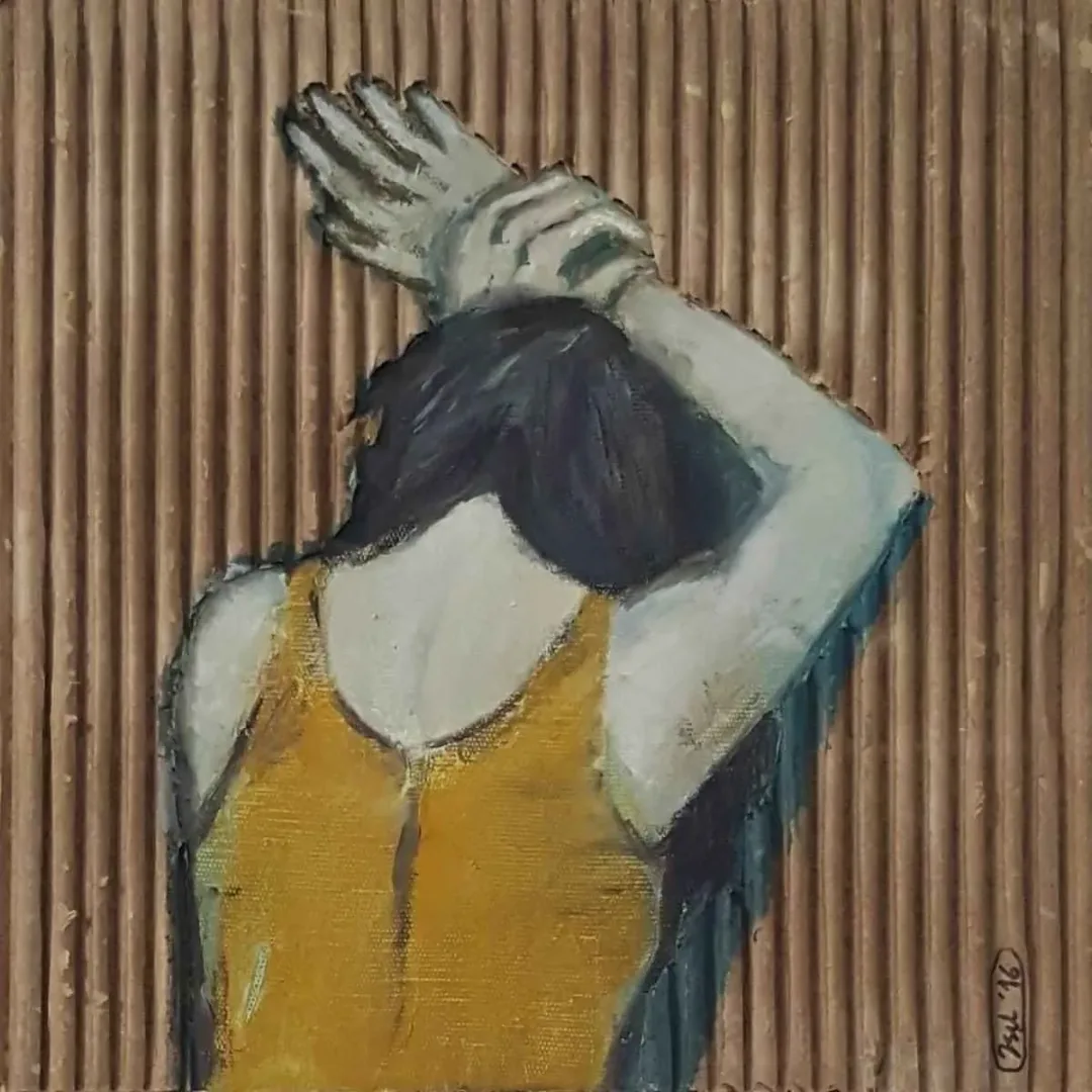 IŞIL GÜLEÇYÜZ — “Figür Üzerine Çeşitlemeler”, 2016 "Figür Üzerine Çeşitlemeler" eseri IŞIL GÜLEÇYÜZ tarafından 2016 yılında 25x25 cm ölçülerinde Tuval üzeri karışık teknik tekniği ile yapılmıştır.