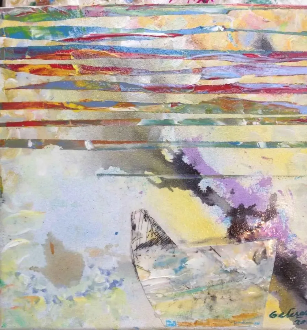 KORAY GELİŞEN — “isimsiz”, 2016 "isimsiz" eseri KORAY GELİŞEN tarafından 2016 yılında 25x25 cm ölçülerinde Tuval üzeri akrilik boya tekniği ile yapılmıştır.